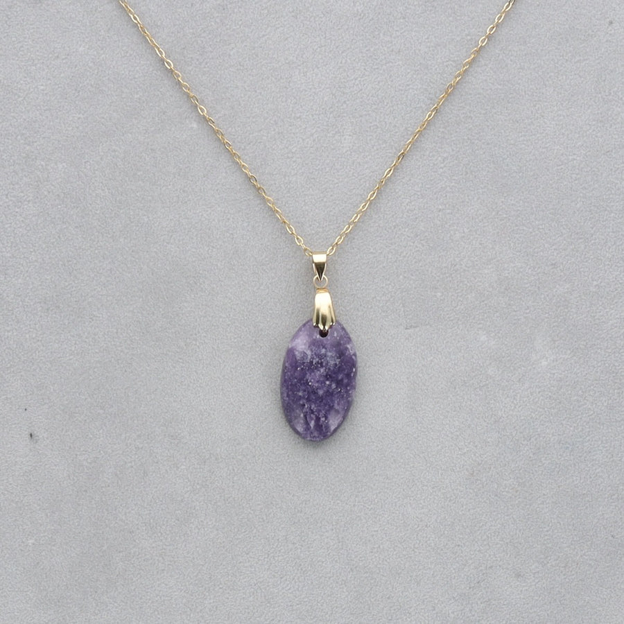 Lépidolite Cabochon percé 61