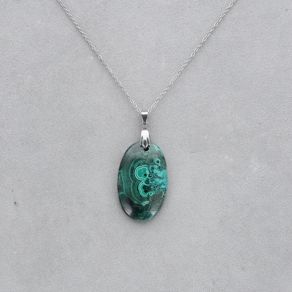 Malachite Chrysocolle percé 21