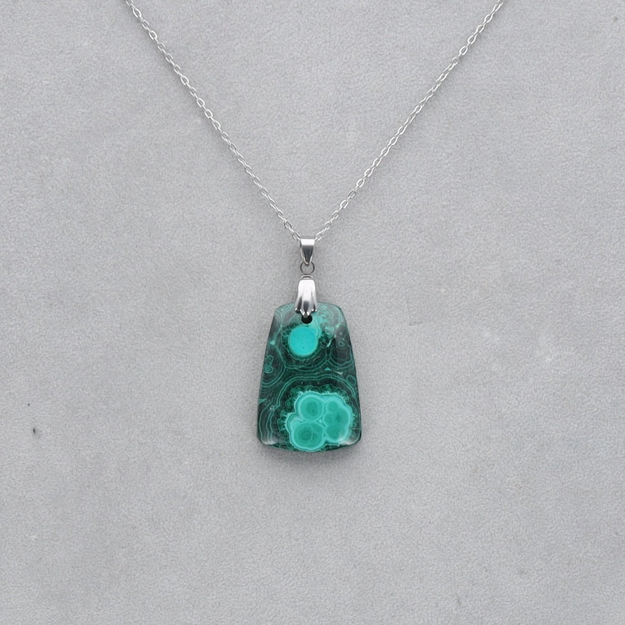 Malachite Chrysocolle percé 24