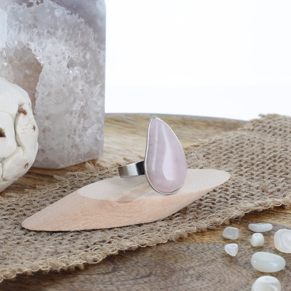 Bague Malala - Quartz rose