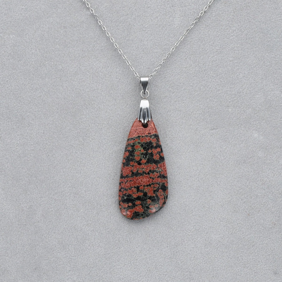Obsidienne Acajou Cabochon percé 4