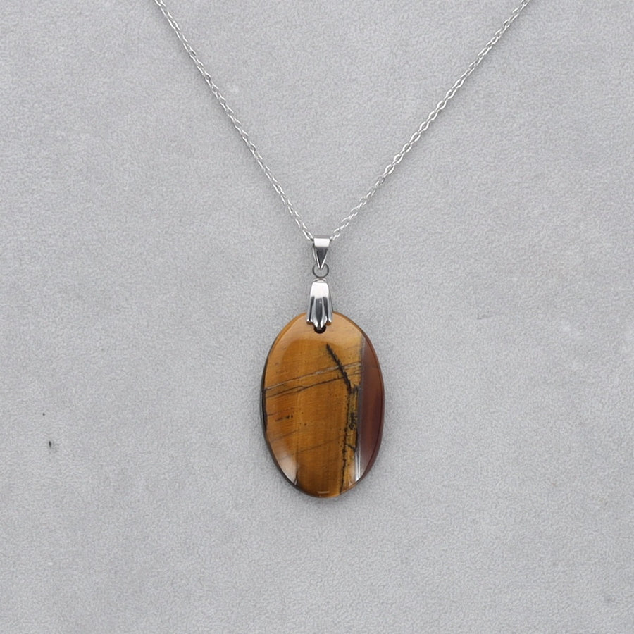 Oeil de Tigre Cabochon percé 37