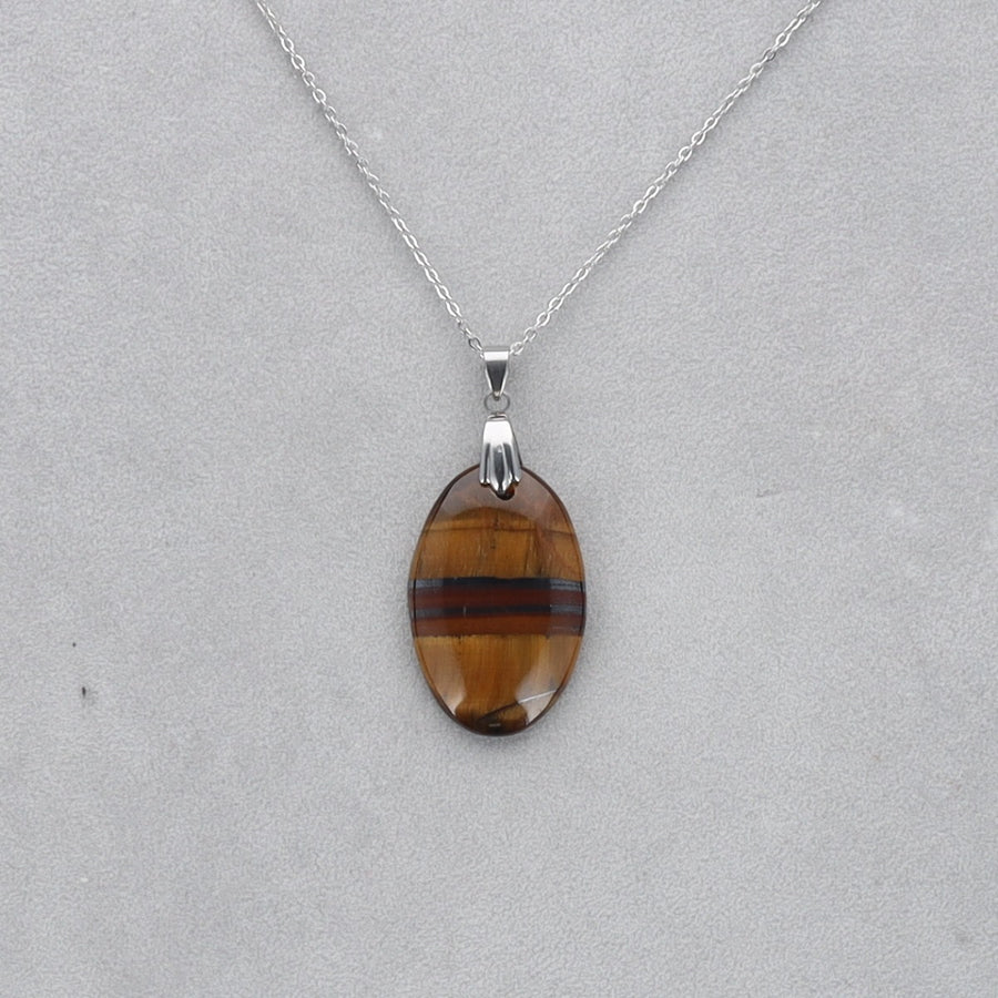 Oeil de Tigre Cabochon percé 38
