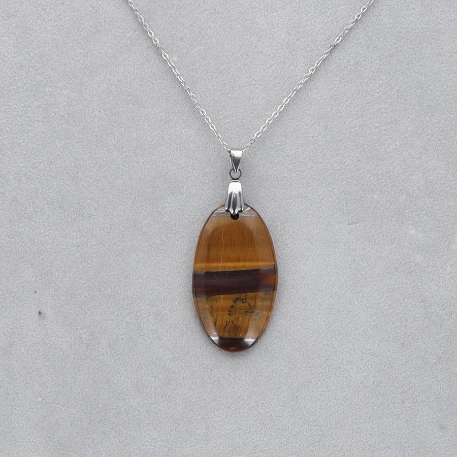Oeil de Tigre Cabochon percé 39