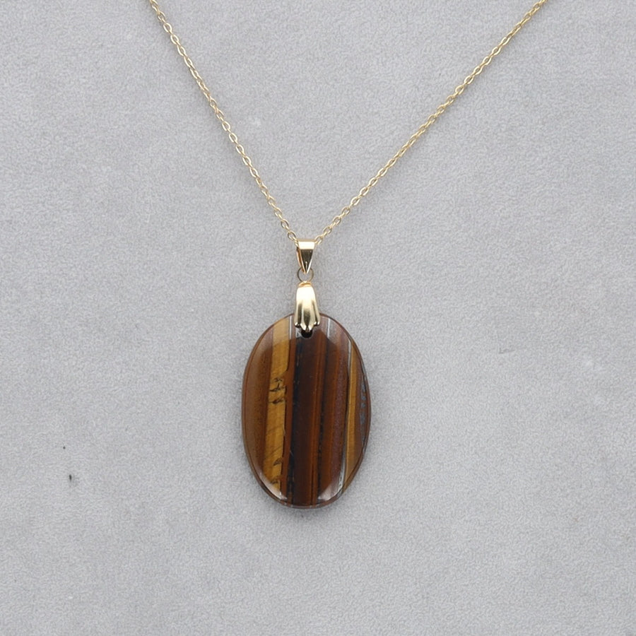 Oeil de Tigre Cabochon percé 47