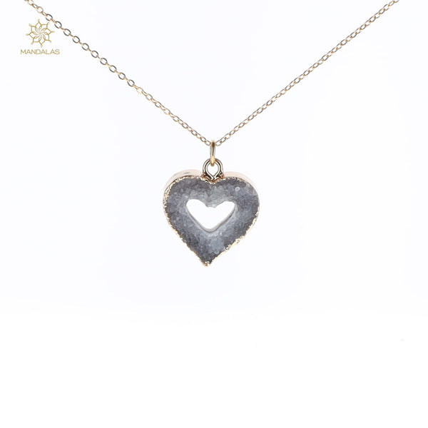 Pendentif Ema Dorée - Agate
