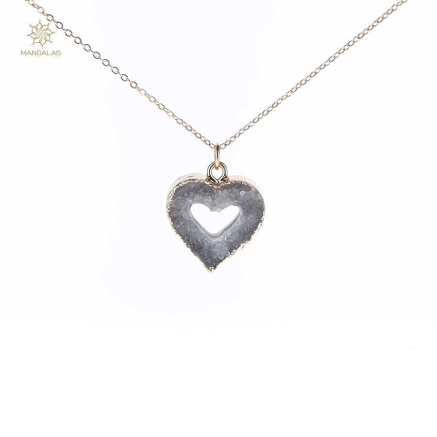 Pendentif Ema Dorée - Agate