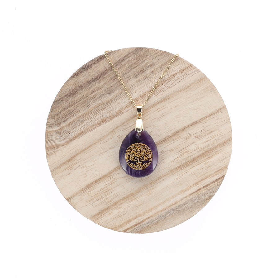 Pendentif Arbre de vie - Améthyste
