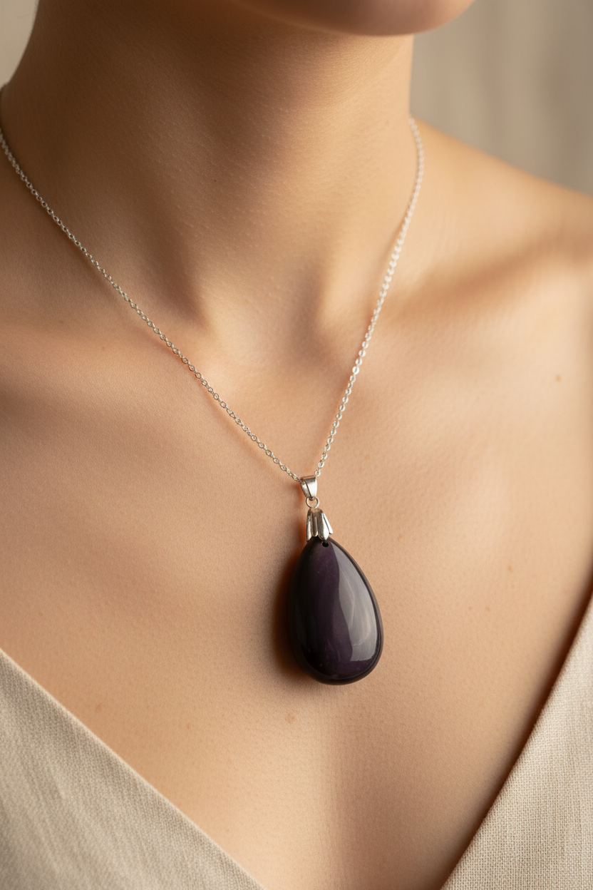 Pendentif Exception Obsidienne Oeil Celeste