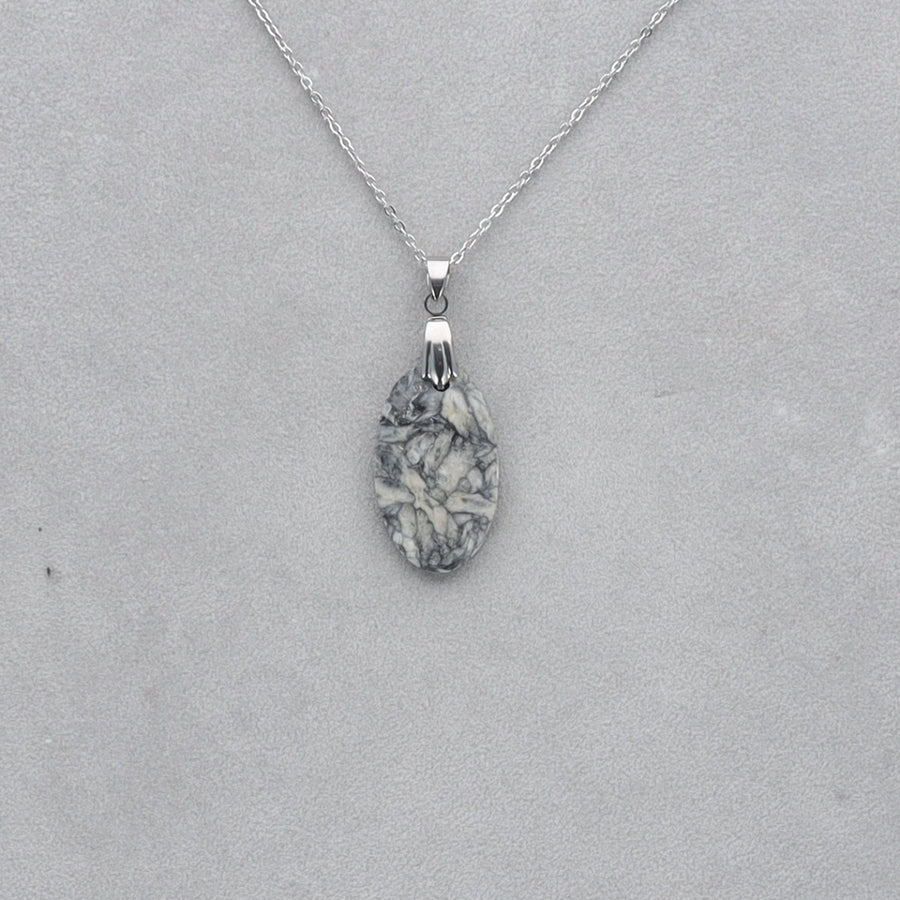 Pinolite Cabochon percé 108