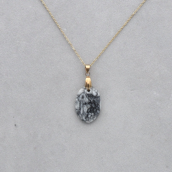 Pinolite Cabochon percé 113
