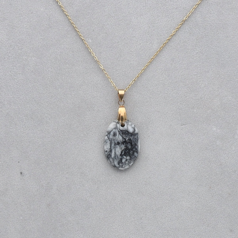 Pinolite Cabochon percé 113