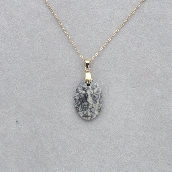 Pinolite Cabochon percé 117