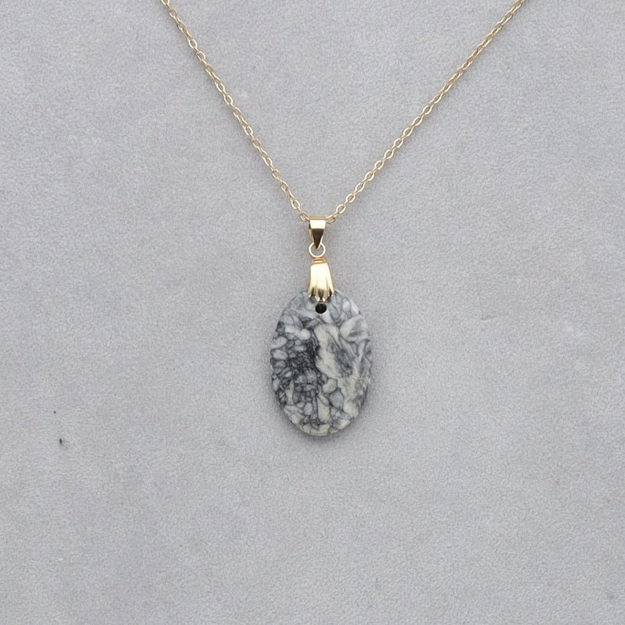 Pinolite Cabochon percé 117