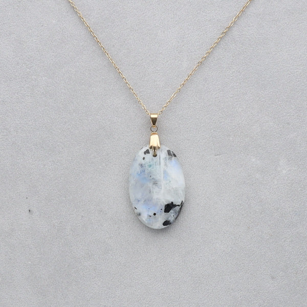 Pierre de Lune Tourmaline Cabochon percé 43