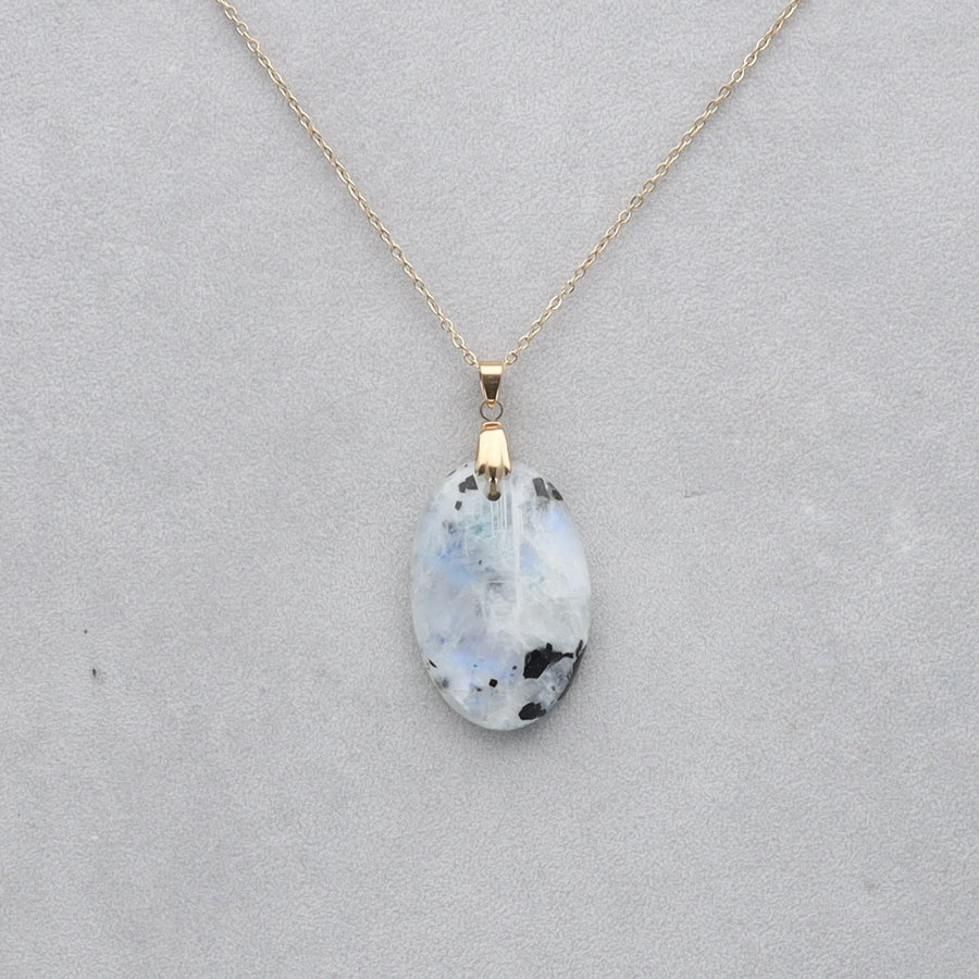 Pierre de Lune Tourmaline Cabochon percé 43