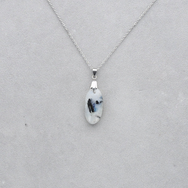Pierre de Lune Tourmaline Cabochon percé 54