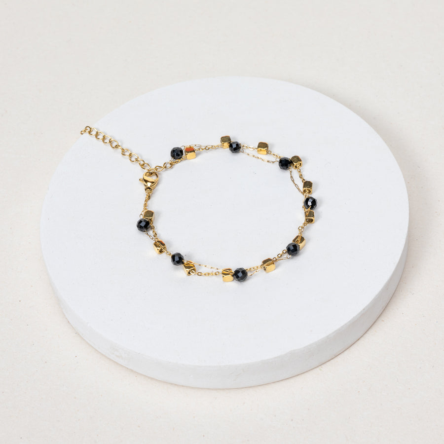 Bracelet Rosa - Agate Noire