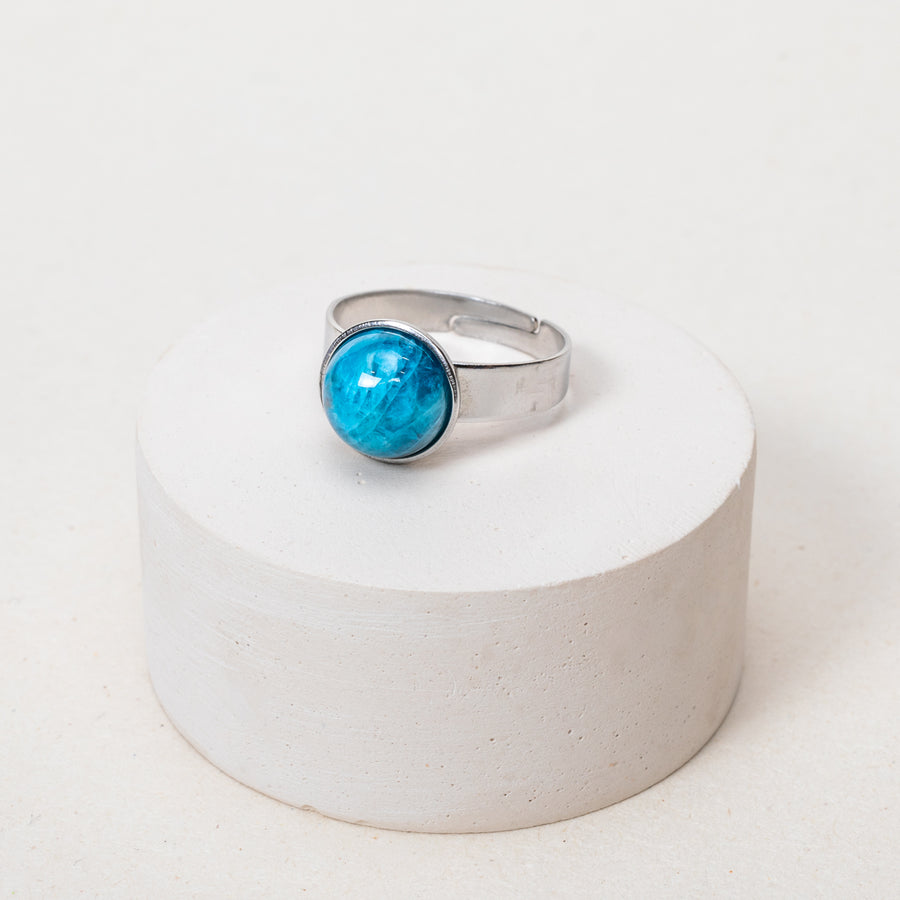 Bague Léa - Apatite Bleue