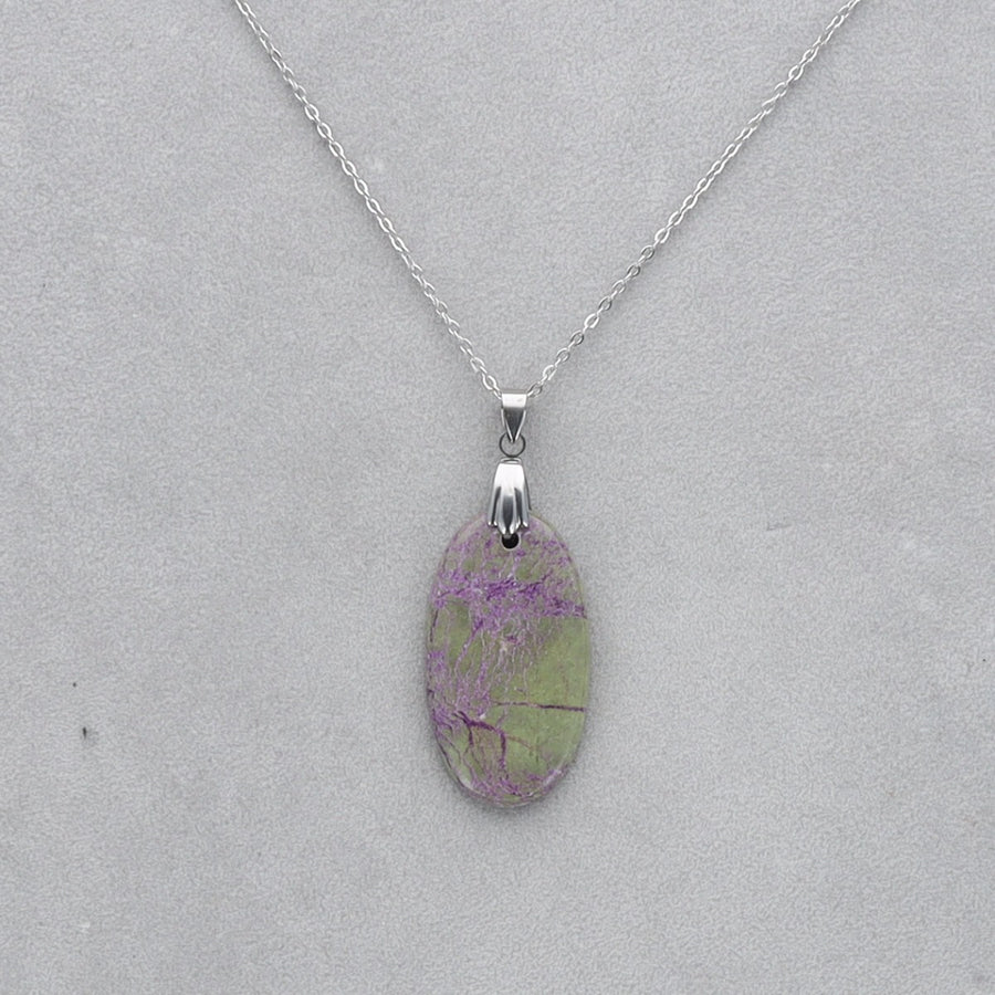 Purpurite Cabochon percé 18