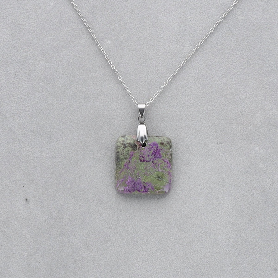Purpurite Cabochon percé 20