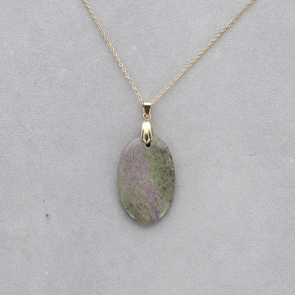 Purpurite Cabochon percé 28