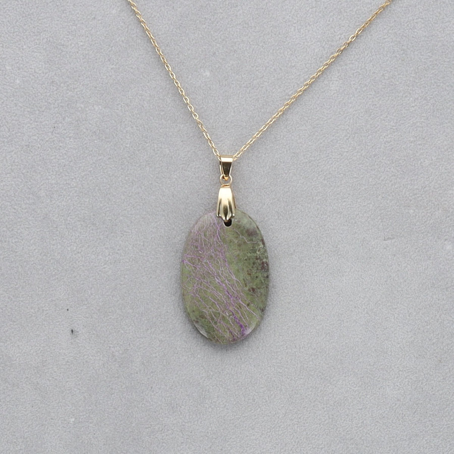 Purpurite Cabochon percé 28