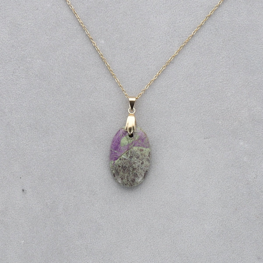 Purpurite Cabochon percé 31
