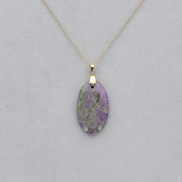 Purpurite Cabochon percé 6