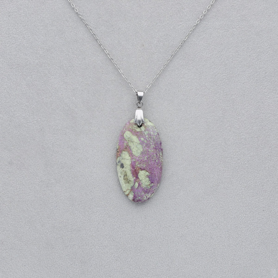 Purpurite Cabochon percé 7