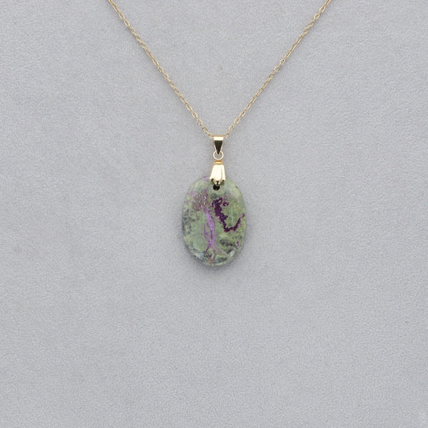 Purpurite Cabochon percé 8
