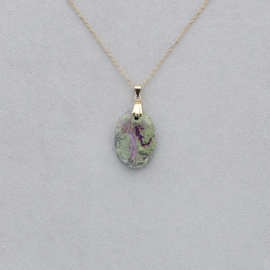 Purpurite Cabochon percé 8