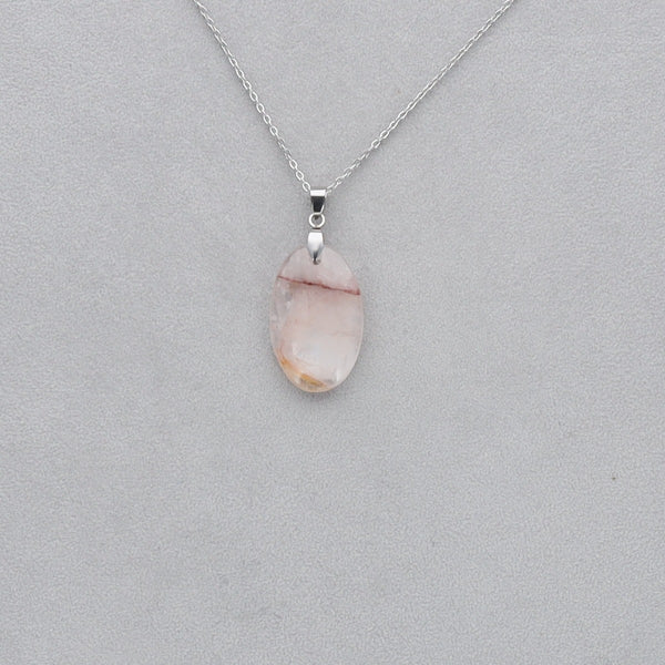Quartz Cerise Cabochon percé 25