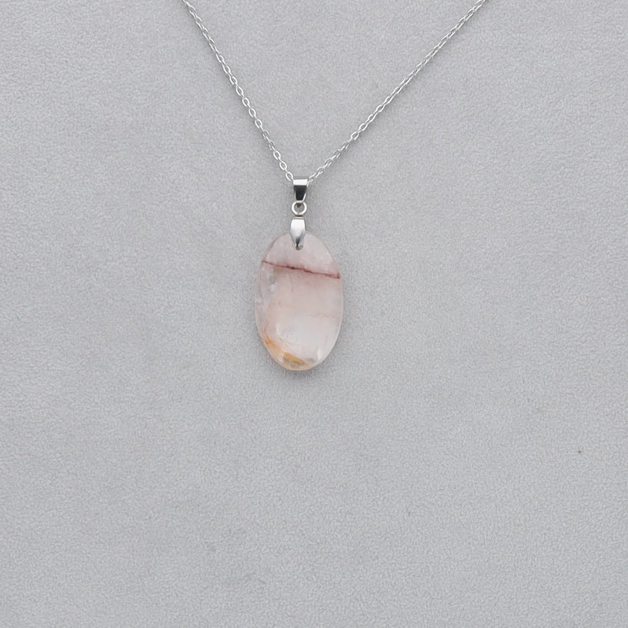 Quartz Cerise Cabochon percé 25