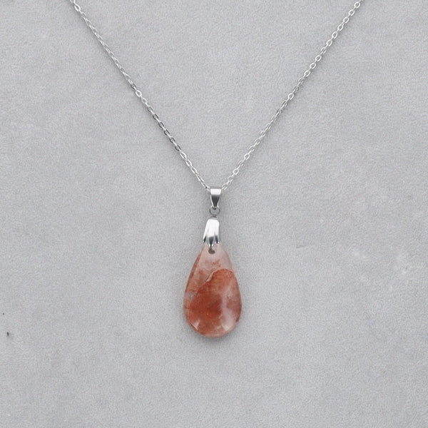 Quartz Cerise Cabochon percé 38