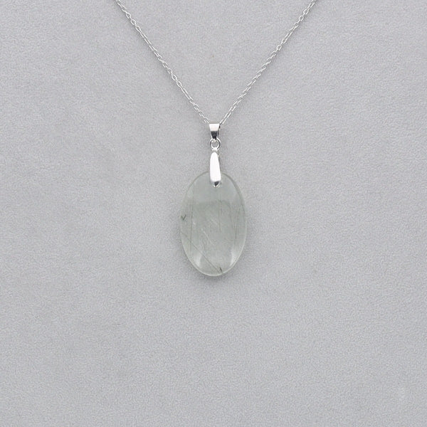Quartz vert Rutile percé 11