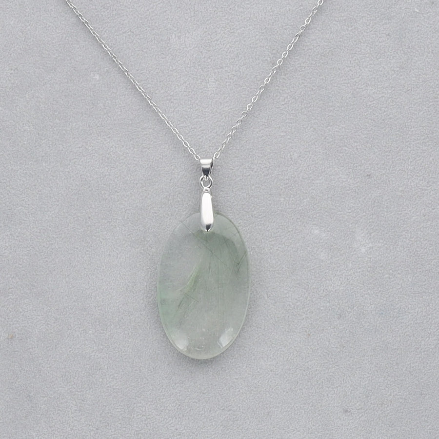 Quartz vert Rutile percé 2