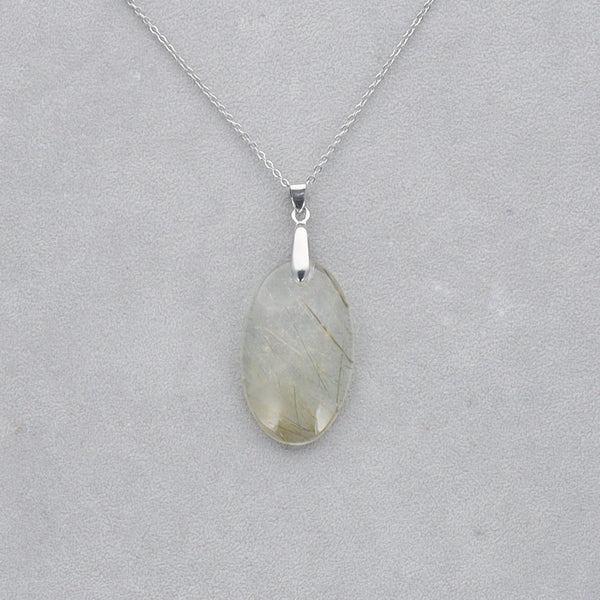 Quartz vert Rutile percé 9