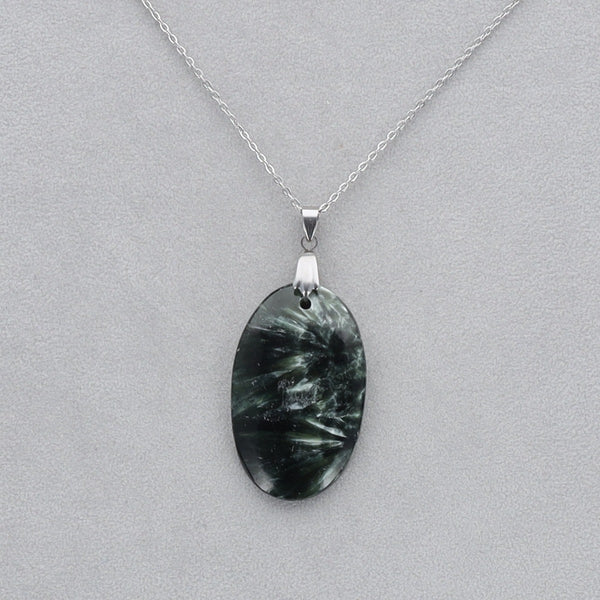 Séraphinite Cabochon percé 25