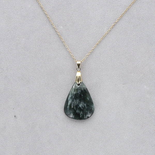 Séraphinite Cabochon percé 47