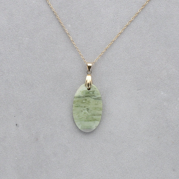 Serpentine Cabochon percé 27