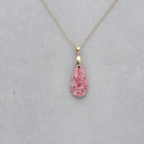 Thulite Cabochon percé 105
