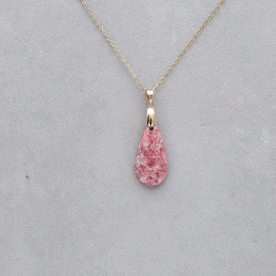 Thulite Cabochon percé 105