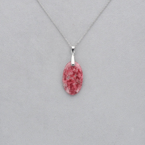 Thulite Cabochon percé 11