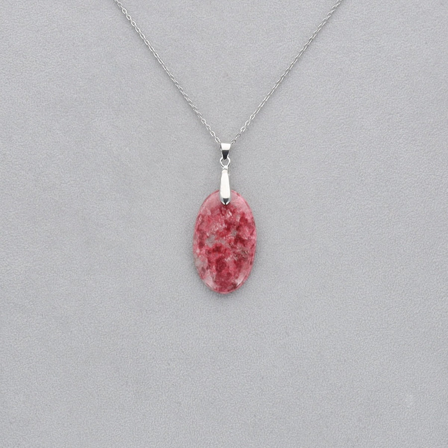 Thulite Cabochon percé 11