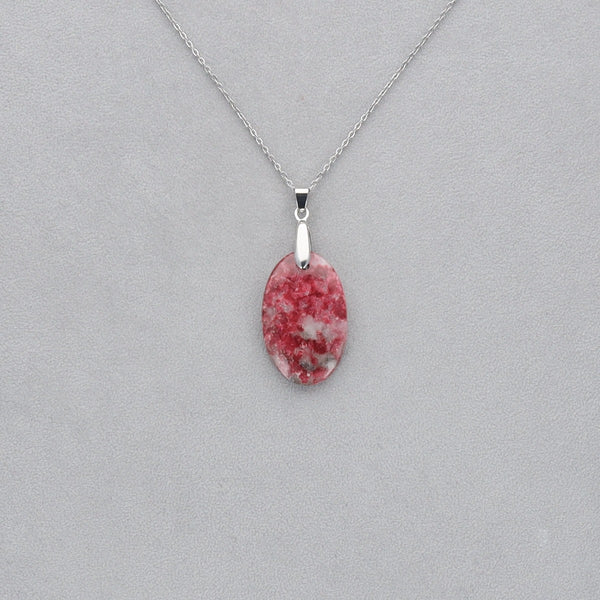 Thulite Cabochon percé 28