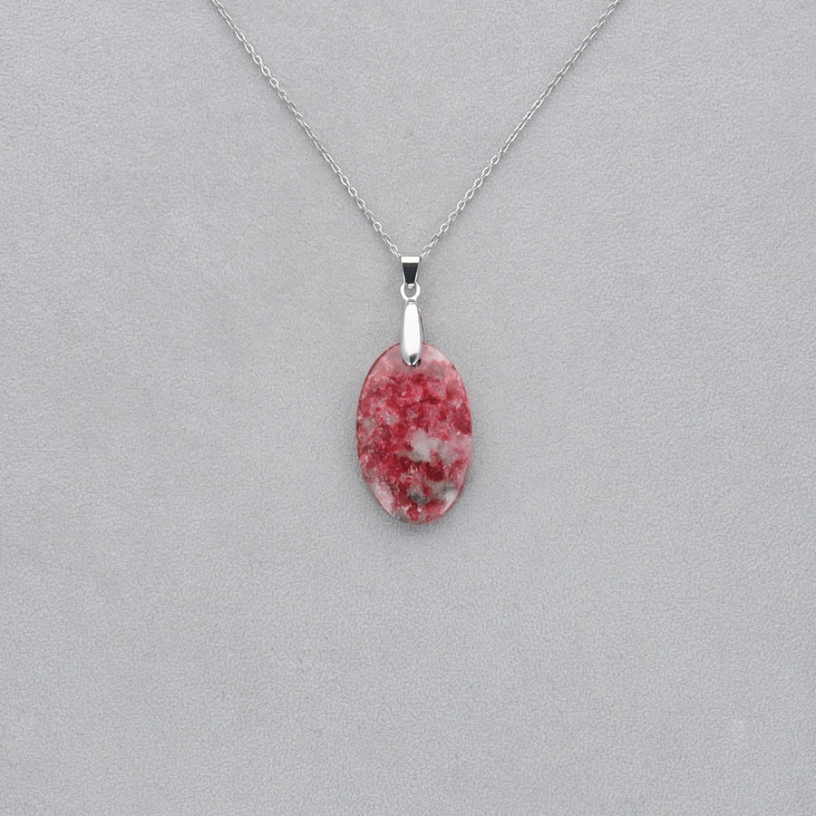 Thulite Cabochon percé 28