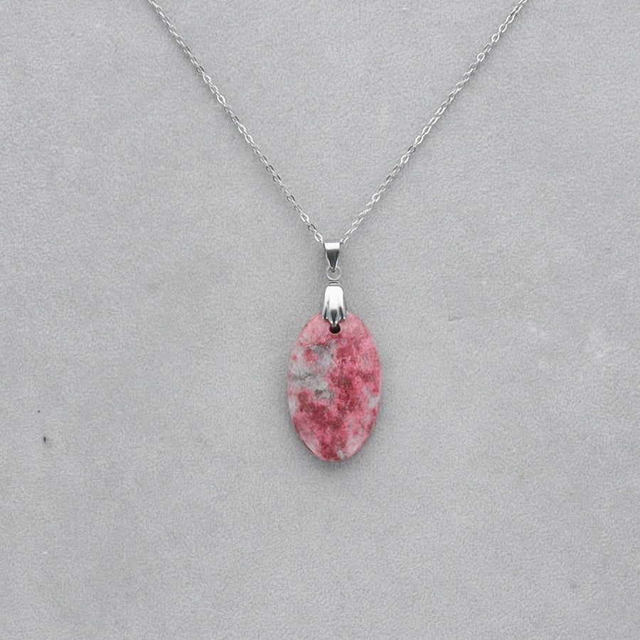 Thulite Cabochon percé 92