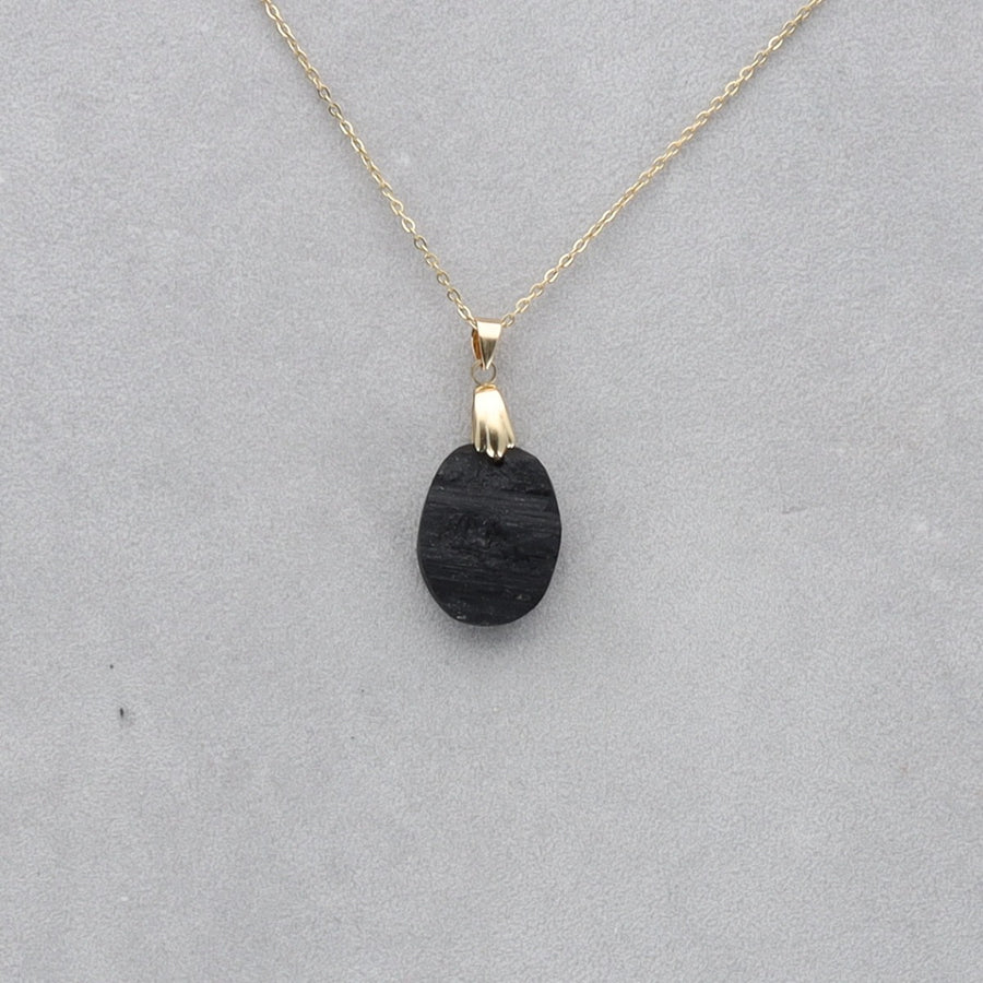 Tourmaline Cabochon percé 13