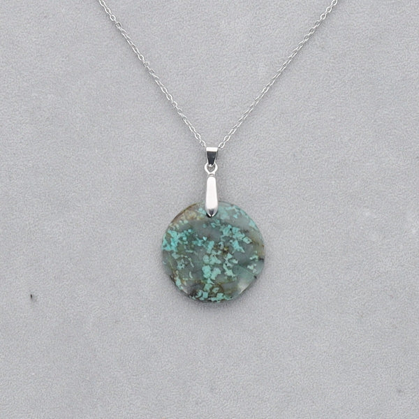Turquoise Africaine Cabochon percé 19